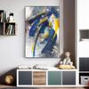 Moderne abstrakte Poster und Drucke, Ölgemälde auf Leinwand gedruckt, blaue Kunstwandbilder für Wohnzimmer, Cuadros, Heimdekoration