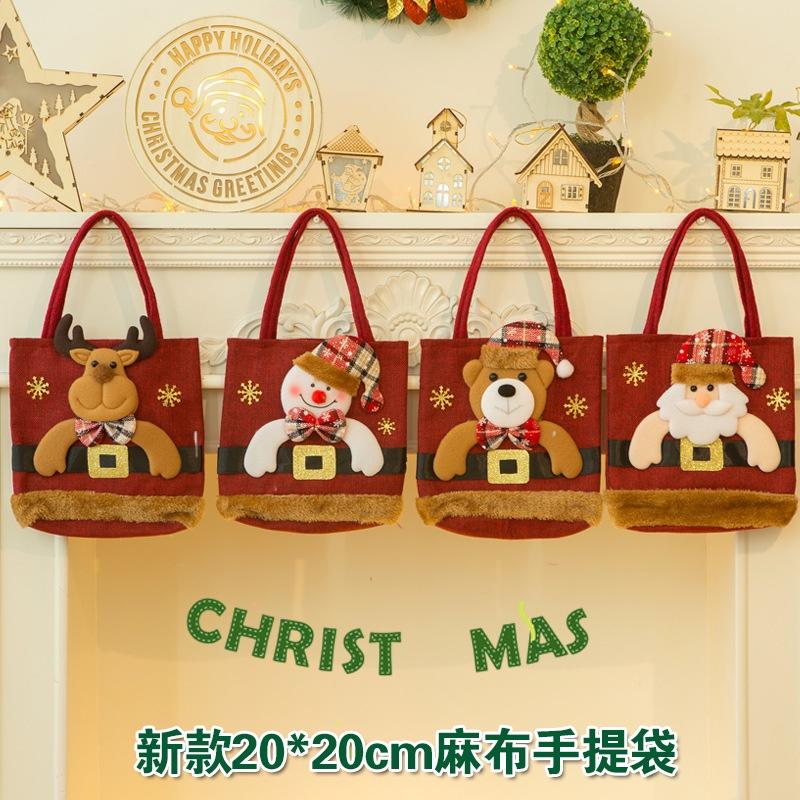 Christmas Decoration Santa Claus Snowman Deer Gift Bag Children's Gift Bag Candy Bag Christmas Tote Bag