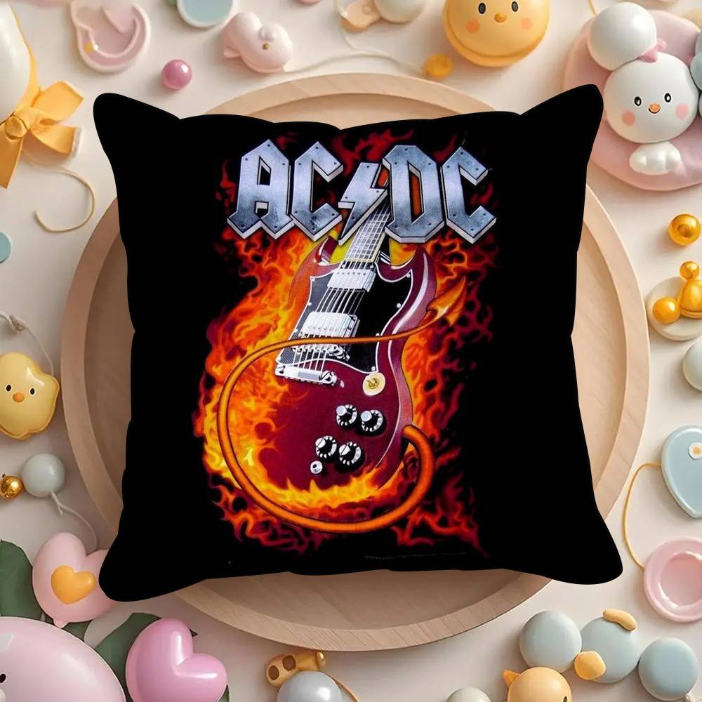 Hot AC-DC Rock Band  Pillowcases cushion covers living room sofas home decor gifts