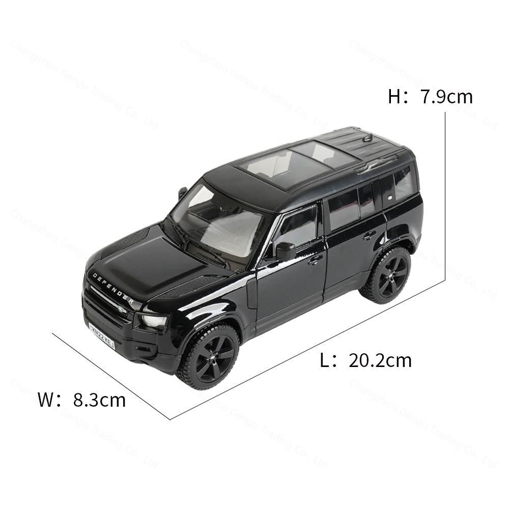Bburago 1:24 2022 Land Rover Defender 110 Die Dasting Alloy Car Model Art Deco Collection Toy Gift Factory Authorization