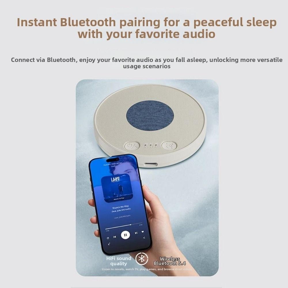 Bluetooth 5.4 Sleep Aid Speaker Ultra-Thin White Noise Machine Home Use