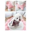Christmas Dog Jumpsuit with Hood Halloween Fleece Pet Cosplay Rabbit Sweatshirt