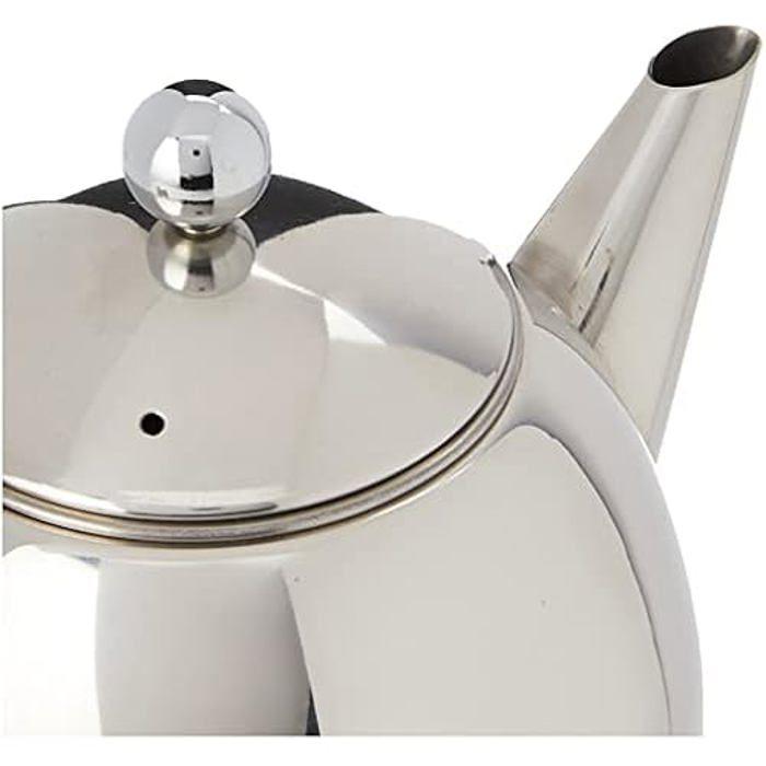 Théière - leopold vienna - london - inox brillant - 1,2l - double paroi
