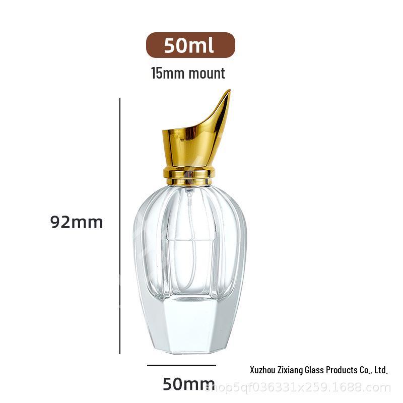 Luxury Refillable Perfume Bottle – Thick Glass, Press Spray, High Capacity