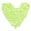 Creative DIY Acrylic Tennis Ball Beads for Bracelet Making 100Pcs Pack