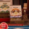 2026 Chinese Year of the Horse Desk Calendar: Custom Logo, Monthly Design, Office Gift Ornament