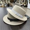 Quality French Retro Flat Top Straw Hat Encrypted Straw Top Hat British Foreign Style Beach Hat Sun Hat