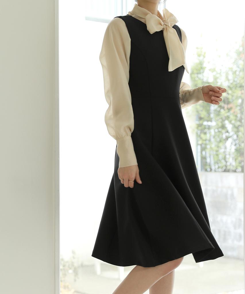 Ppaeppae Cut-Out Flare Bustier Dress