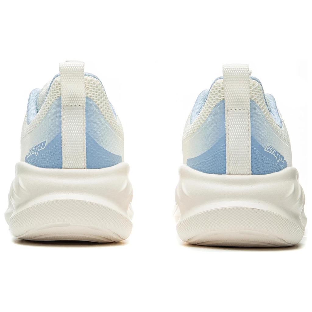 Li Ning Easy Flex Soft Shock Absorption Wear Resistant Breathable Rebound Low Top Running Shoes Women Running Shoes White Blue ARSU094-2