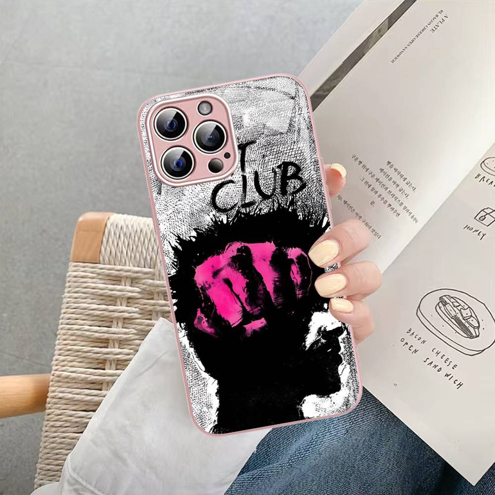M-Movie F-Fight Club Tempered Glass For Iphone 14 13 12 11 Pro Mini XS MAX 14Plus X XS XR Cover