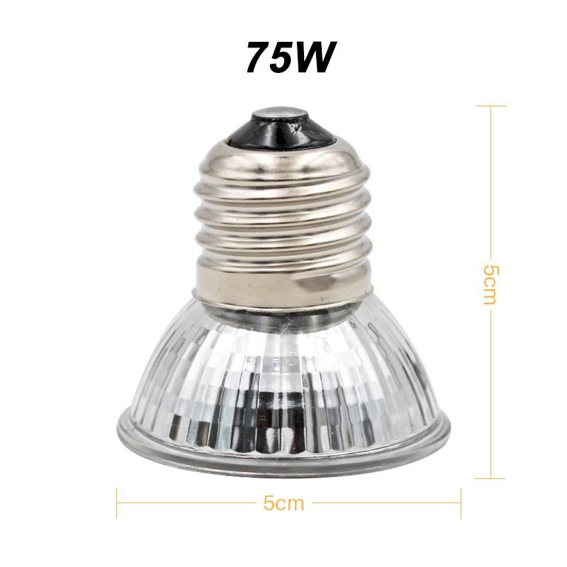 220V Pet Heat Lamp Ceramic Animals Heating Lamp No Light Bulb Pet Brooder Chickens Far Infrared Reptile Lamp 25W 50W 75W 100W
