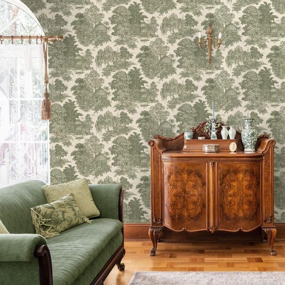 Holden DÃ©cor Osterley Gardens Toile Wallpaper