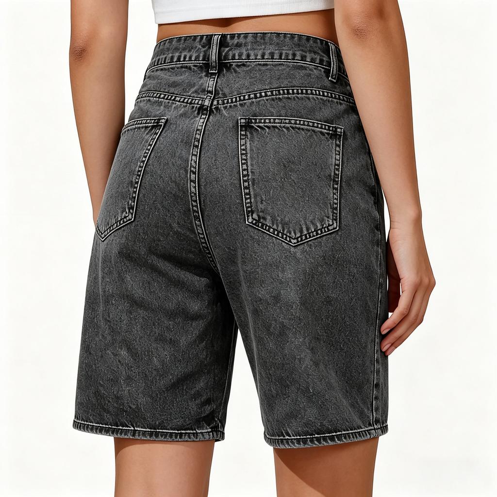 Ladies' Casual  Versatile Fashionable Denim Shorts