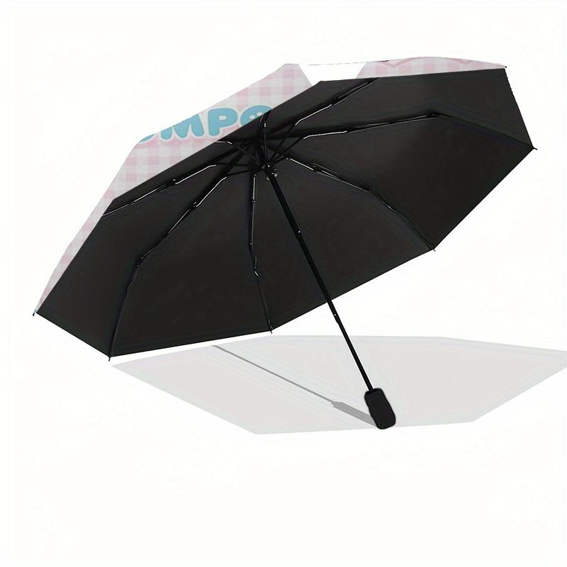 Pompompurin,Ice Cream Automatic Folding Umbrella Simple 8 Rib Design, Bright Cartoon Pattern, Durable Iron Frame, Suitable For Travel, Outdo
