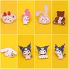 Adorable Sanrio Metal Cartoon Rabbit Melody Kulomi Brooch For Student Bags