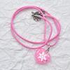 Fashion Acrylic Heart Pendant Necklaces for Women Hot Girls Snowflake Necklace