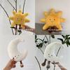 Moon Plush Sun Cushion Pillow Soft Fluffy Stuffed Toy For Kids Bedroom Decor Gift