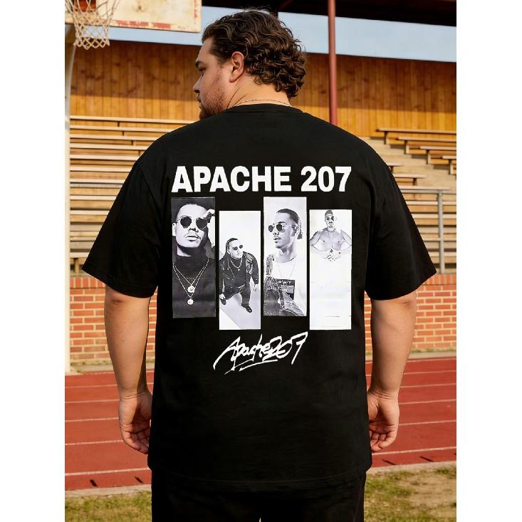Apache 207 Melns T-krekls ar mākslinieka