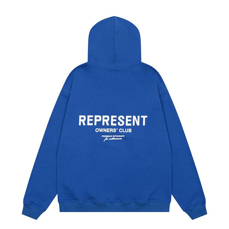 The correct version of the outer order Represents the small label letter sweater FOG printing high street men and women couples loose hoodie trend