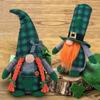 Patricks Day Gnome Standing Irish Faceless Doll Plush Decorations Handmade Party Decor for Kids Gift Desktop Ornaments