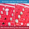 Thread Checker, 28 Nut and Bolt Thread Checker, Bolt Size and Thread Gauge, Thread Checker Standard and Metric, Vktoma Aluminum Bolt and Nut