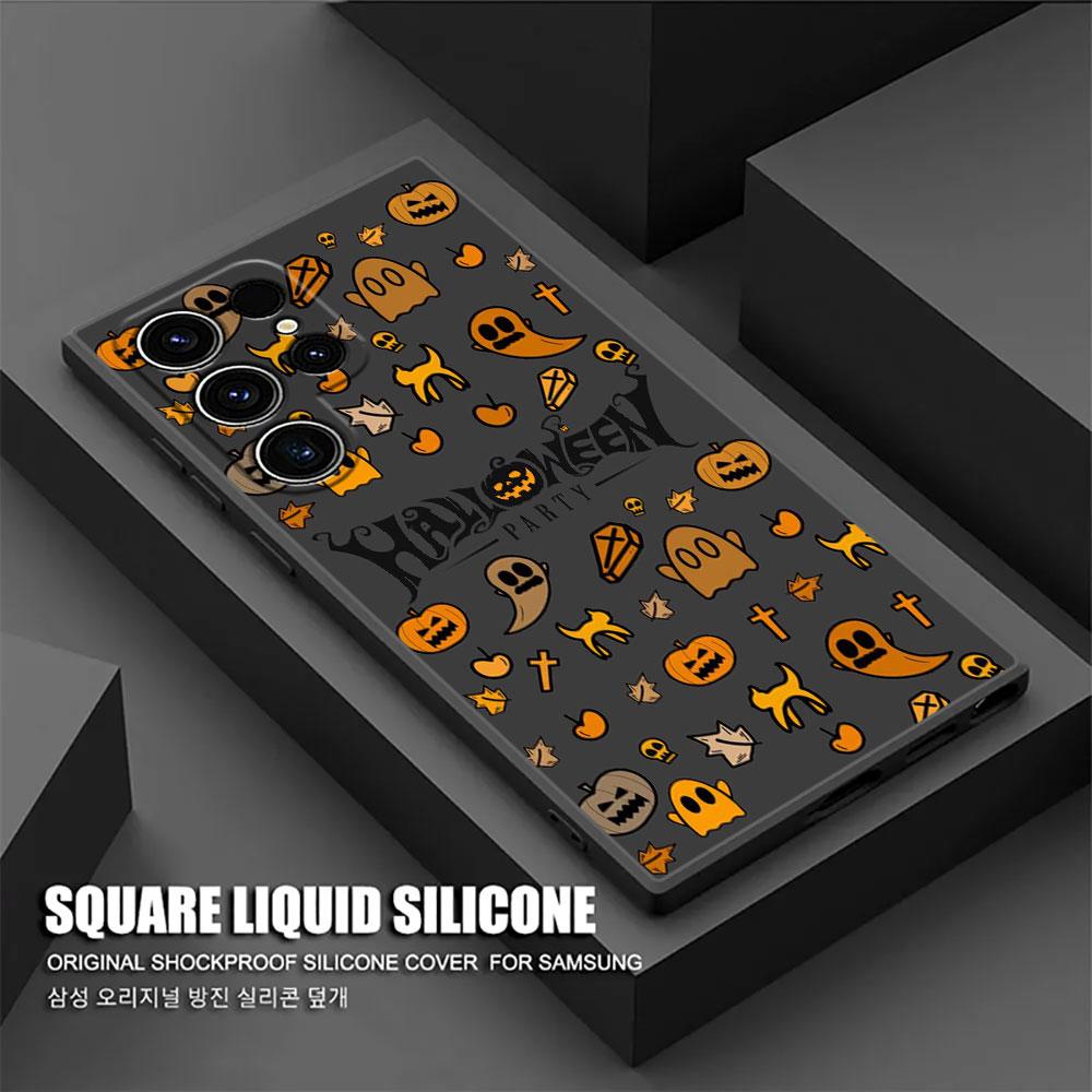 

Happy Halloween Art Phone Case For Samsung Galaxy S25FE Cases S25 S24 S23 S21 Ultra S20 S24 FE S22 Plus A36 A56 A55 A26 5G Cover Galaxy A26 5G