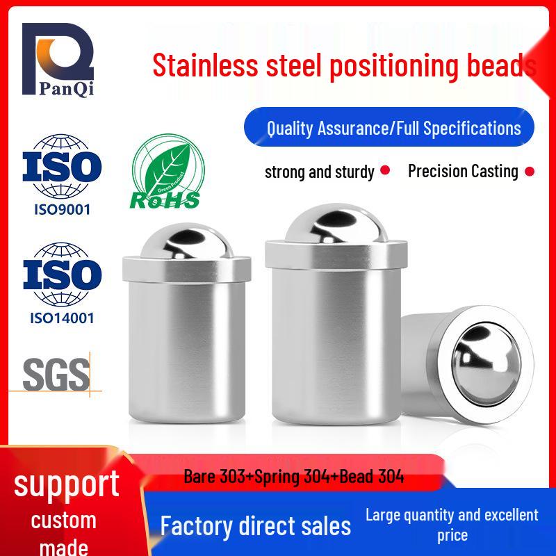 

304 Stainless Steel Ball Detent with Step Body Positioning Plunger M3 x 4