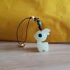 Luminous Stone Niche Design Deer Car Key Chain Bag Pendant Chinese Style Key Chain Key Ring