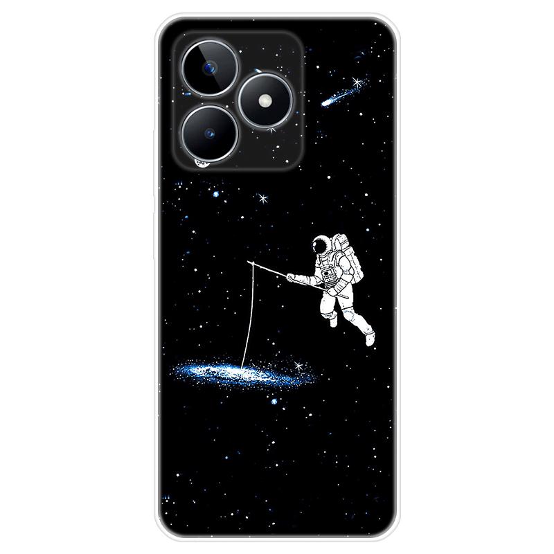 Für Realme C51 Gehäuse TPU Lackierte Rückseite Realme C51 Weiche Silikonhülle