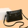 Elegant Crossbody Bag with Textured Finish and Dual Zip Pockets