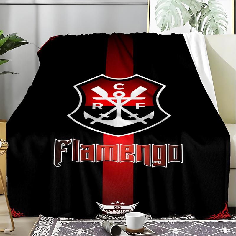 1PC CR Flamengo Printed Soft Flannel Blanket Throw for Adult Bedroom Living Room Sofa Camping Travel Fan Gifts Christmas Gifts