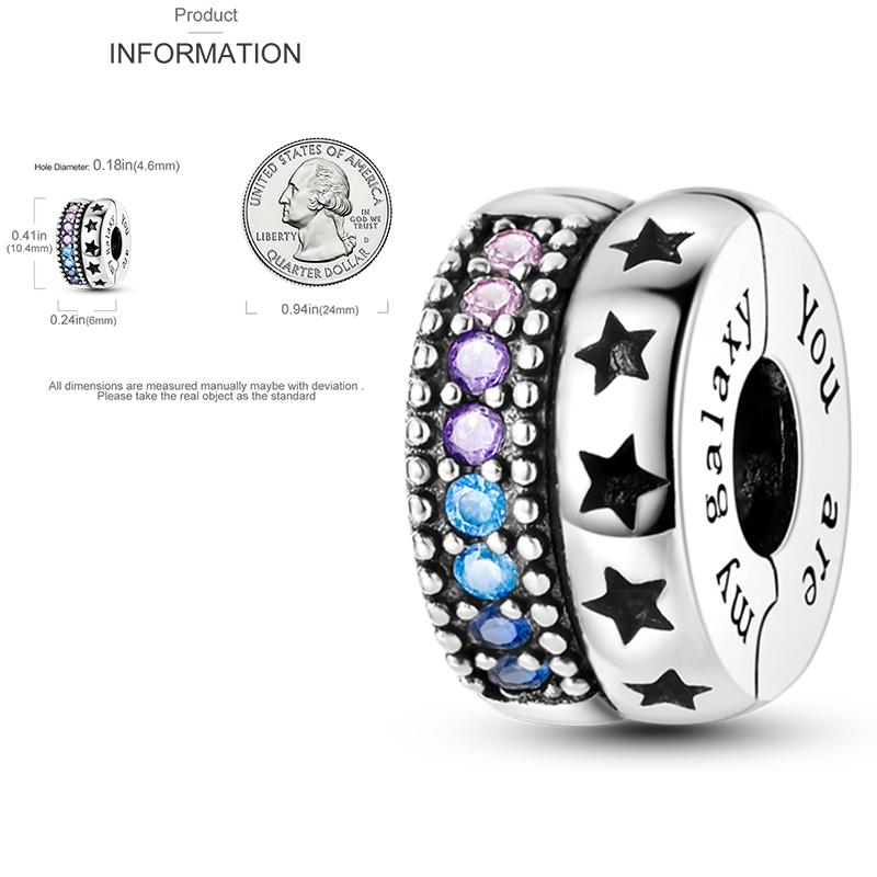 Charms Bead Copper Starlit Sky Moon Sun Earth Universe Charm Fit Bangle Bracelet Necklace Diy Jewelry