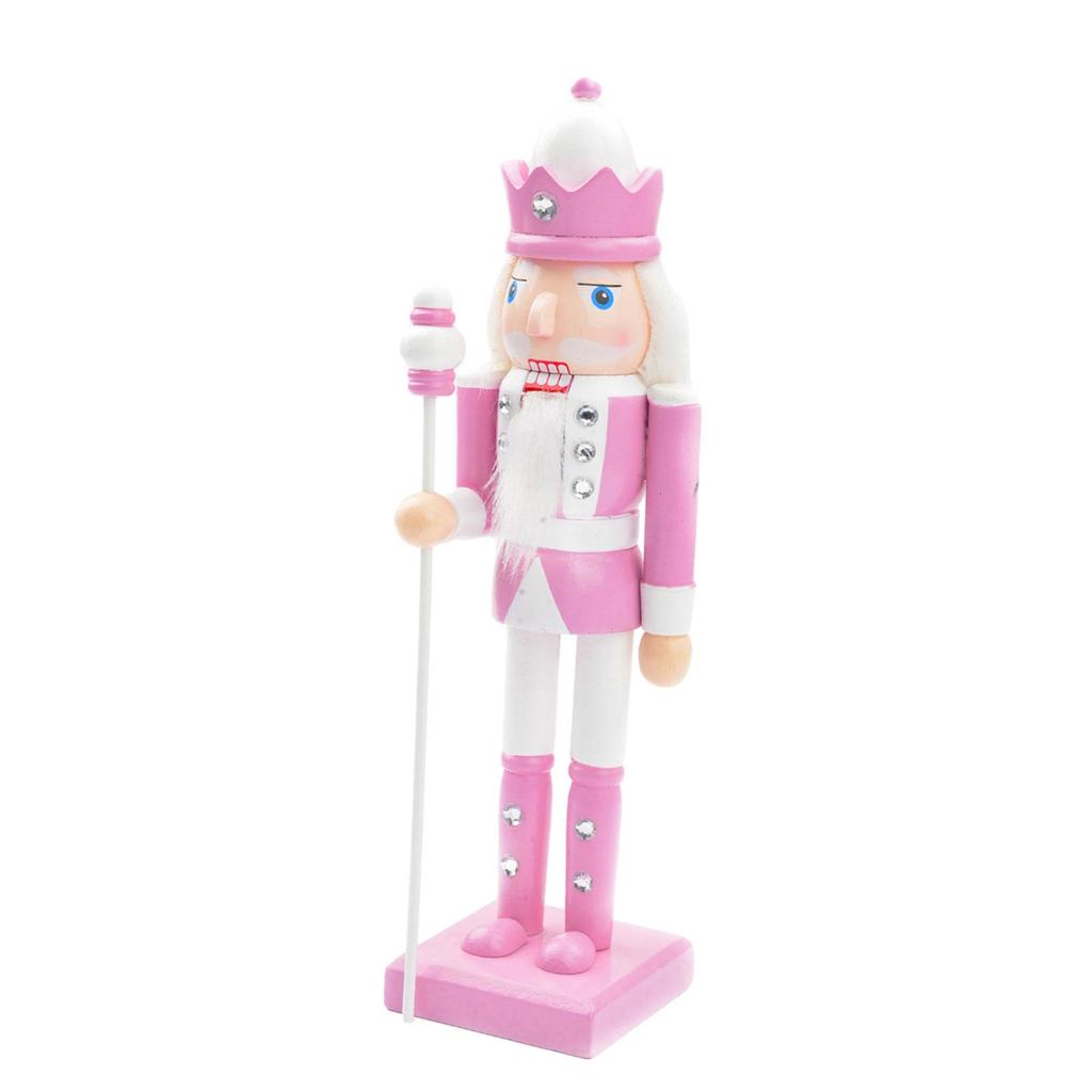 Wooden Nutcracker 10" Nutcracker Figurine Christmas Nutcracker Soldier Christmas Decor for Birthday Holiday Festive Shelf Mantel