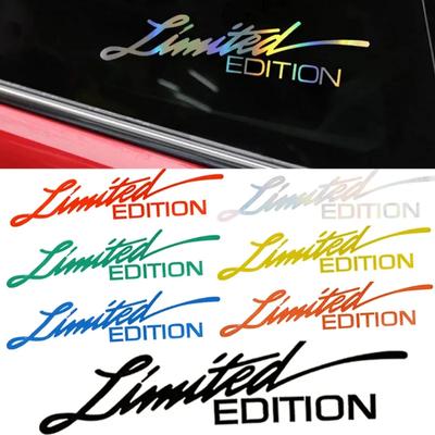 4/1pcs Car Sticker Laser Reflective Limited Edition Creative Decal Motorcycle Vinyl Decoration Helmet Personalized DIY Sticker