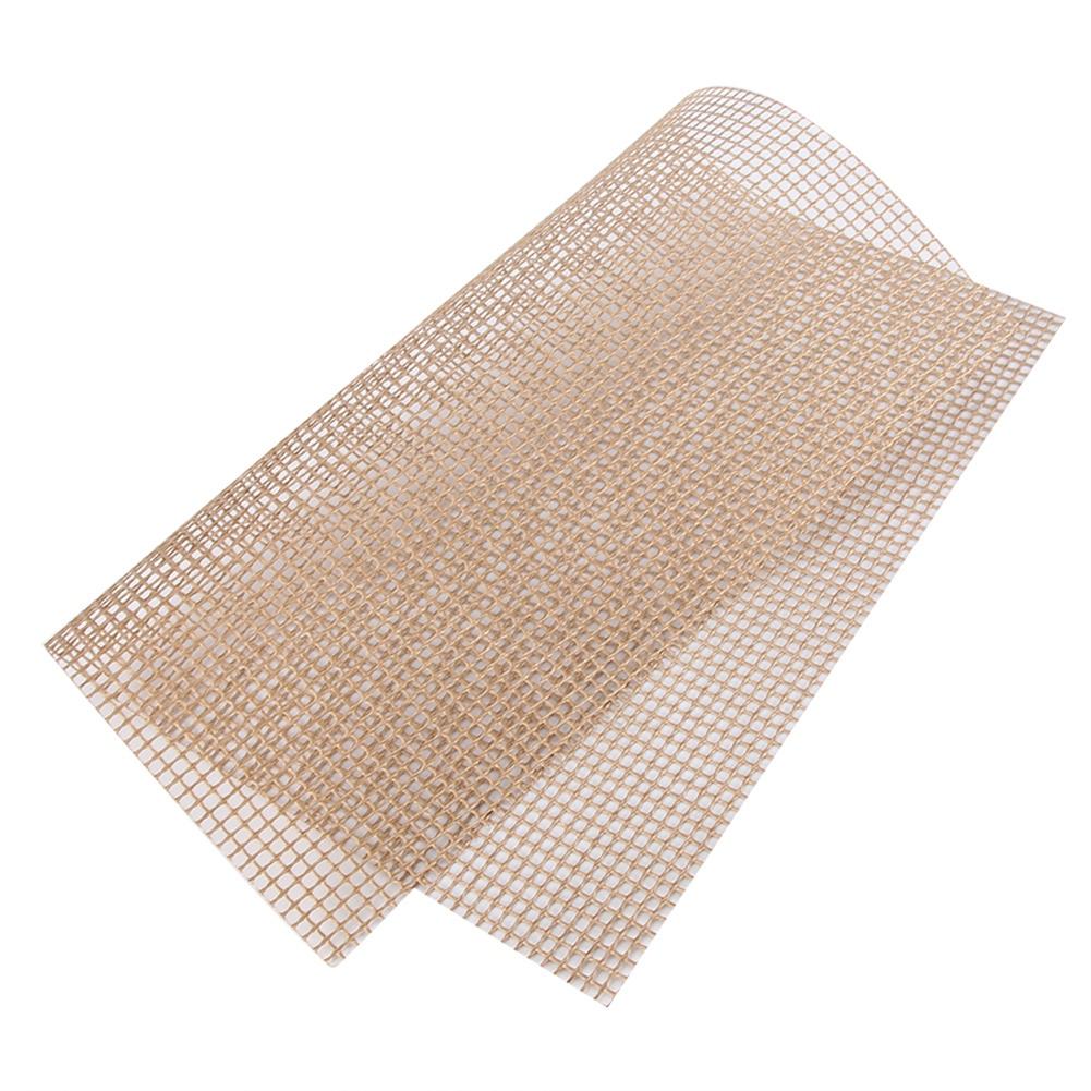Reusable Non  sticky BBQ Grill Roast Mat Pad Cooking Baking  Outdoor Picnic Fry Cooking (Brown)