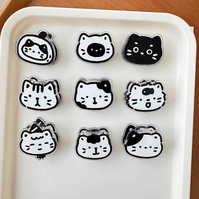 Cute Kitten Animal Cartoon Decorative Gift Sealing Clip Memo Clip Pp Clip For Students Cute Little Items