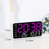 Adjustable Brightness LED Digital Table Wall Clock Temperature Date Week