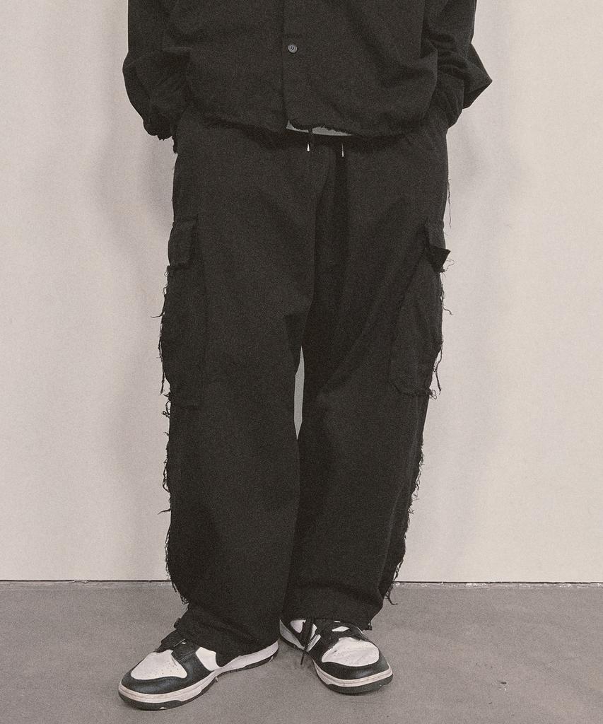 Nainneoscheu Grunge Wide Cargo_Black