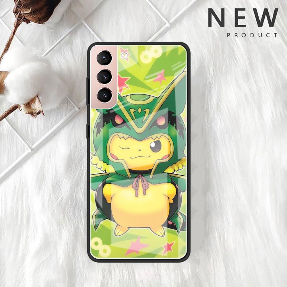 Glashülle für Samsung Galaxy S20 FE S22 Ultra S21 Plus Note 20 S10 Lite 10 S10e S9 Gehärtete Handyhülle Lustiges Pokemon Pikachu