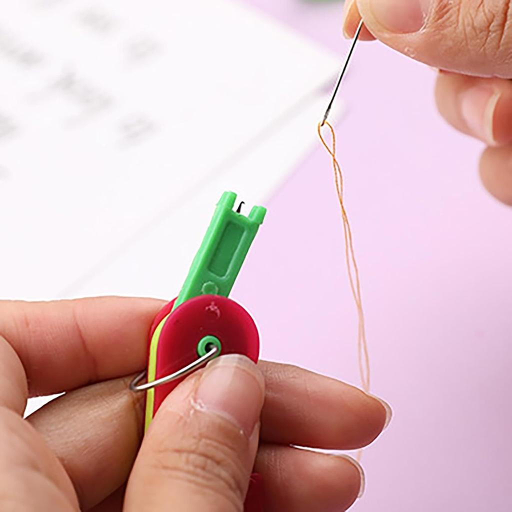 Automatic Needle Threader New Plastic QuickLoop Device for Hand Sewing, Embroidery,Universal Compatibility Across Various Sewing Machines