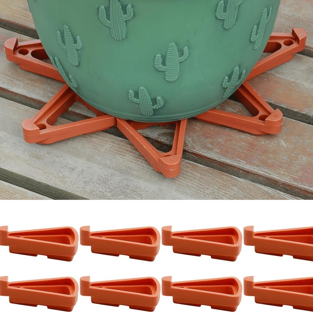 4/8/12pcs Plant Pot Foot Flower Pot Support Invisible Triangle Holder Decor Plant Stand Statue Pot Planter Feet Bonsai Holders