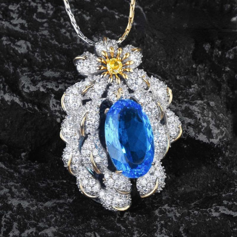 SACE GEMS Classic Copper Alloy Zircon Women Pendant Necklace Fashion Gift