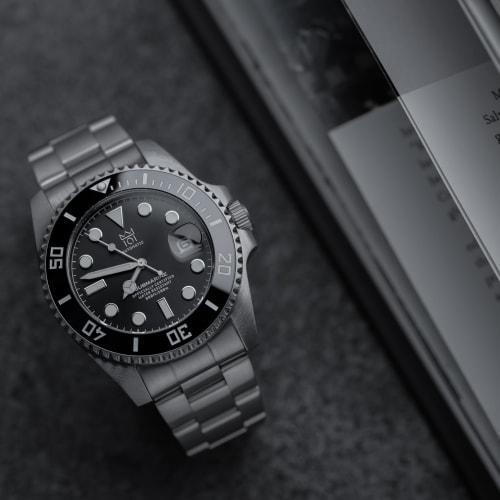 NEW Model HYAKUICHI 101 42mm Ceramic Bezel Diver's Watch Mechanical Automatic Manual Winding Automatic Date 200m Water Resistant Reverse Rotation Prev