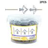 100Pcs Drywall Anchor Kit Hollow Wall Anchors Plasterboard Plugs Screws Butterfly Expansion Tube Pipe