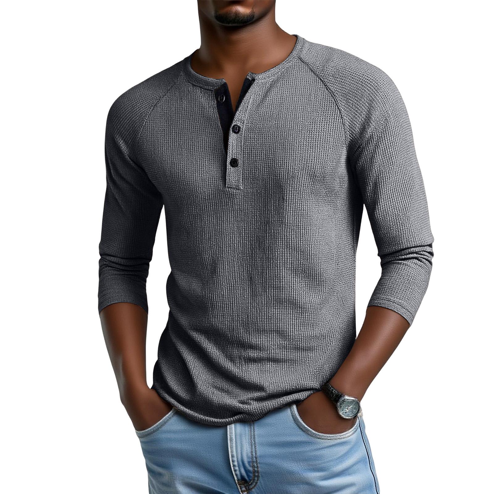 

Men s Leisure Fashion Monochrome Shirt Upper Garment XL