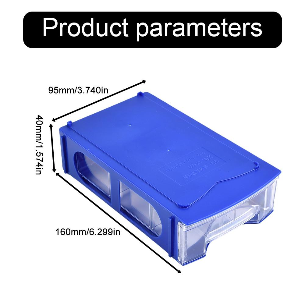 160*95*40mm Storage Box 80 Degree Celsius PE Stackable Thicken