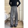 Three-dimensional Pleated Wide-leg Pants A-shaped Silhouette Casual Pants Men's Spring and Autumn New Design Sense Loose Drape Floor Pants