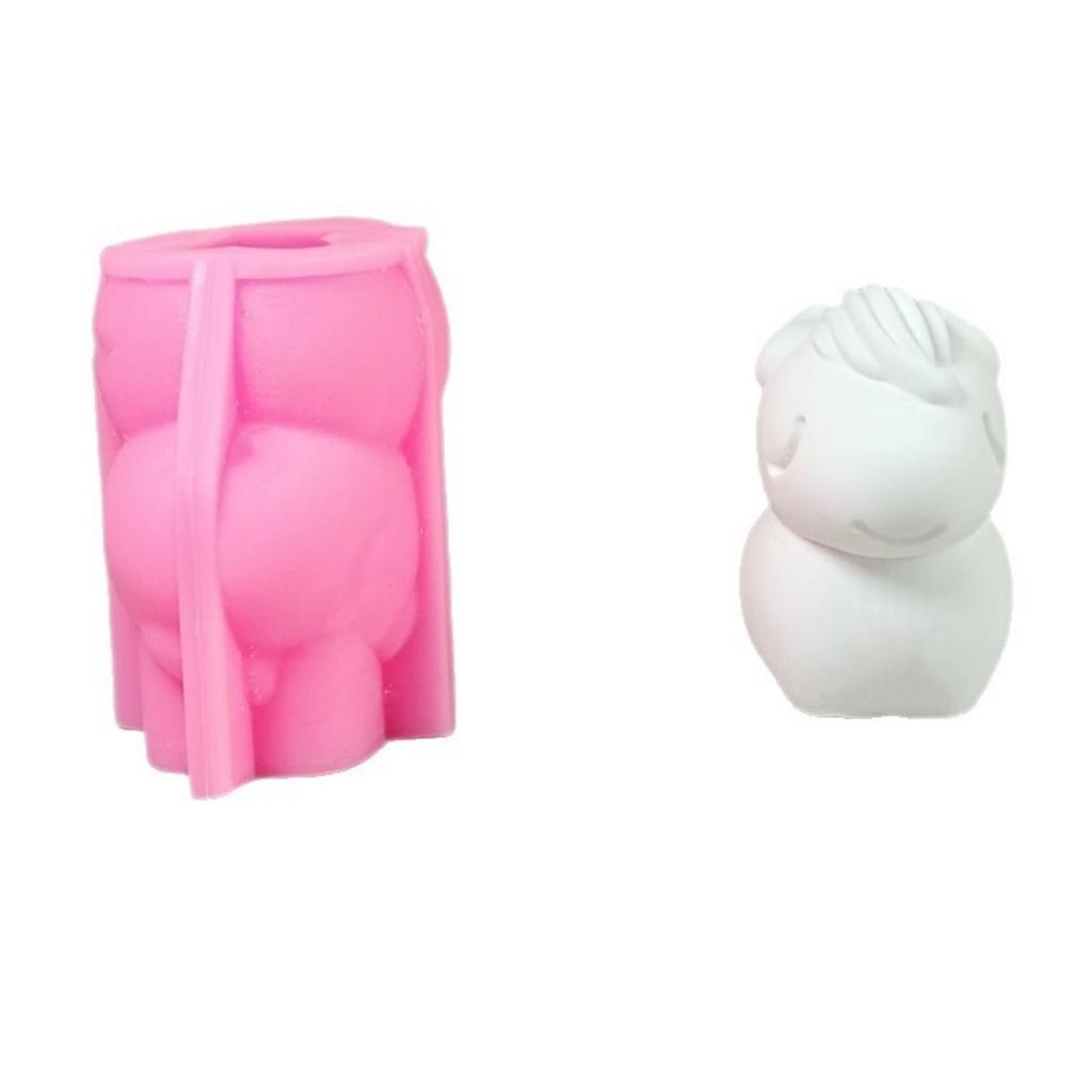 3D Cute Sheep Candle Silicone Mold Lamb DIY Aromatherapy Candle Gypsum Clay Resin Mold Goat Soap Mold Home Decoration Gifts