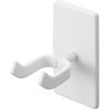 Yamazaki (Yamazaki Industries) [Gypsum Board Tweezers - Wood Screws Included] Wall Ukulele Hook, Suitable for Gypsum Board Walls, White, W8 X D11.5 X