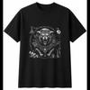 Greyscale Questing Beast Alchemy Fantasy Mens T-Shirt Black 100% Cotton Tee